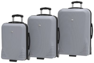 IT Luggage Hard 2 Wheel Small Suitcase - Silver.